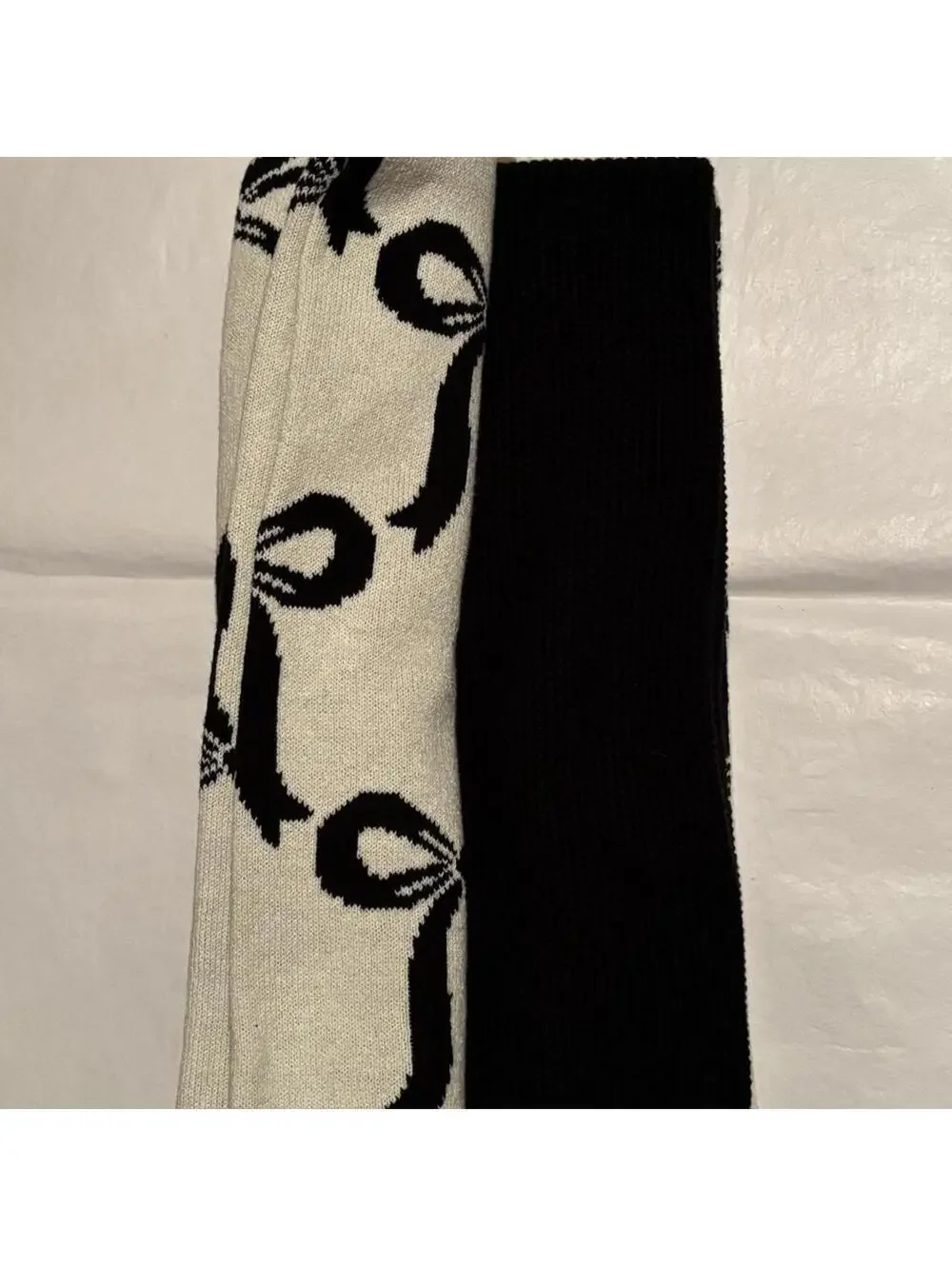 Cynthia Rowley 100% Cotton Kitchen Towels Set of 3, Black and White Bow Pattern